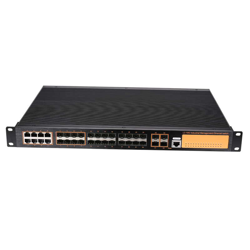 Промышленный управляемый гигабитный коммутатор 24xSFP+8xRJ45
